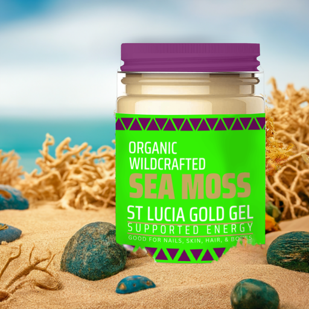 St Lucia Gold Sea Moss Gel - Organic Wildcrafted Superfood
