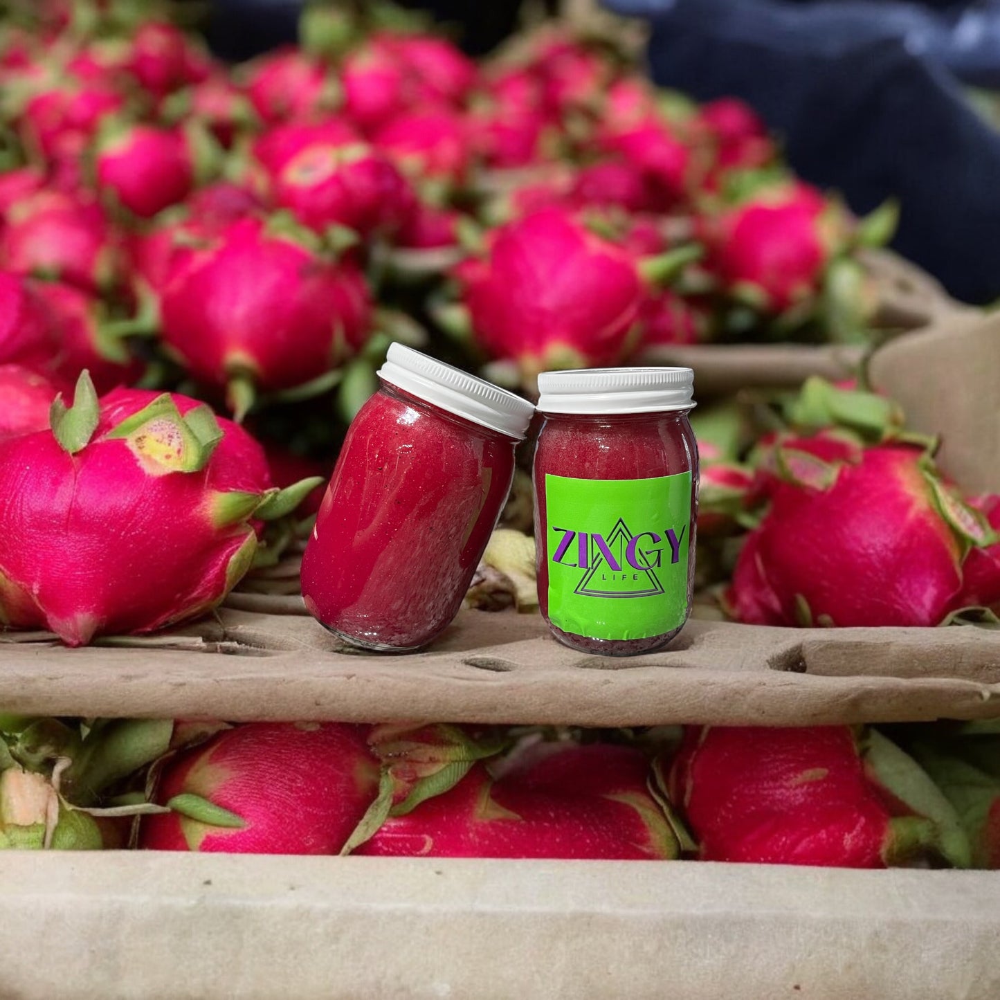 Organic Wildcrafted Sea Moss Gel Dragon Fruit