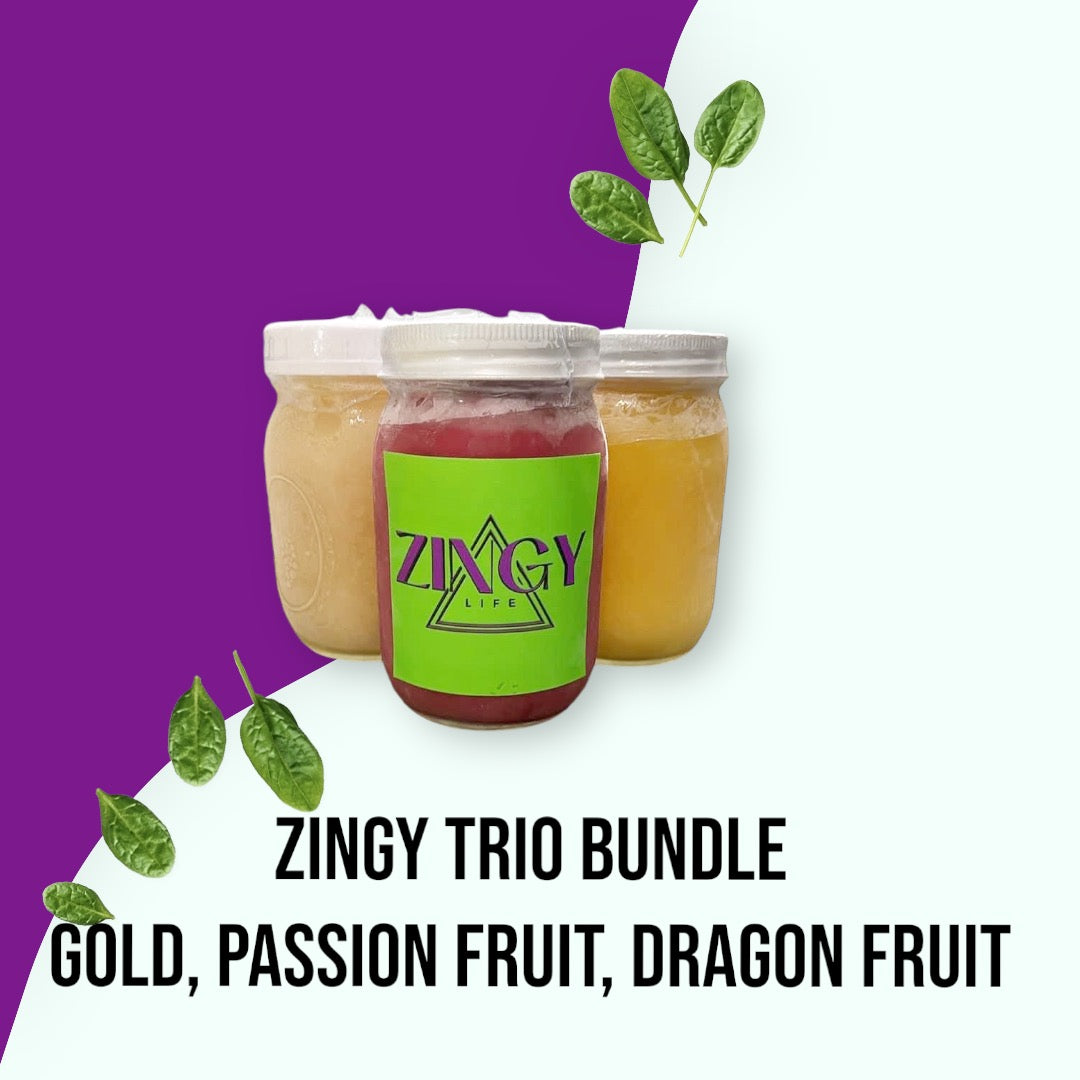 Zingy Trio Bundle - Organic Wildcrafted Sea Moss Gel
