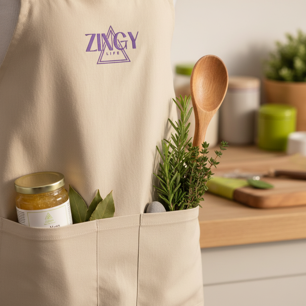 Organic Cotton Apron - Detail