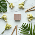 Sandalwood Ylang Ylang Soap Flat Lay