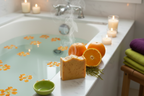Sweet Orange Sea Moss Soap Spa Bathtub