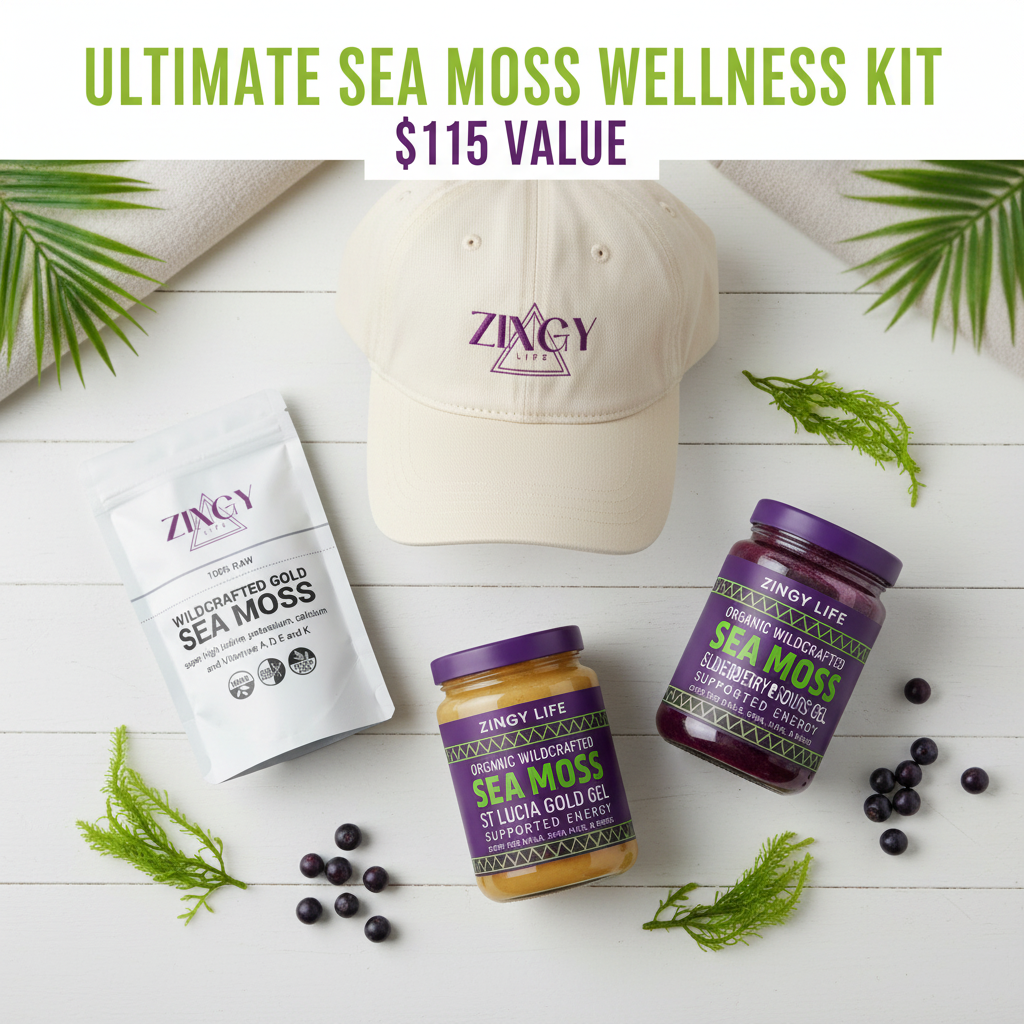 Ultimate Sea Moss Wellness Kit with Elderberry Gel
