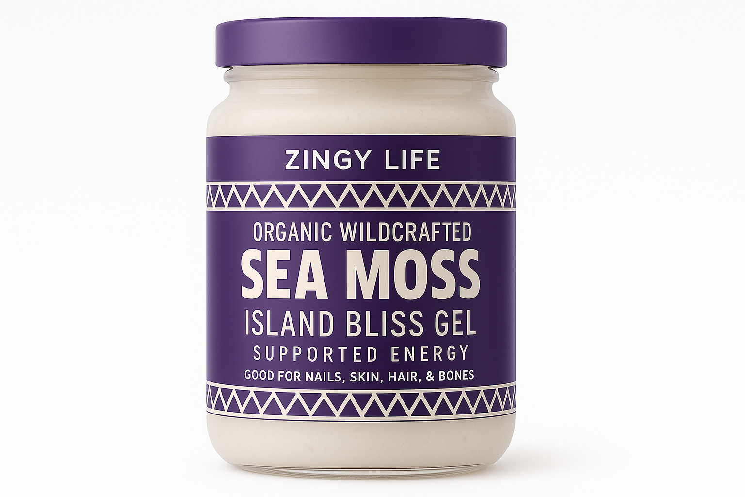 Updated Sea Moss Jar with Egg White Color