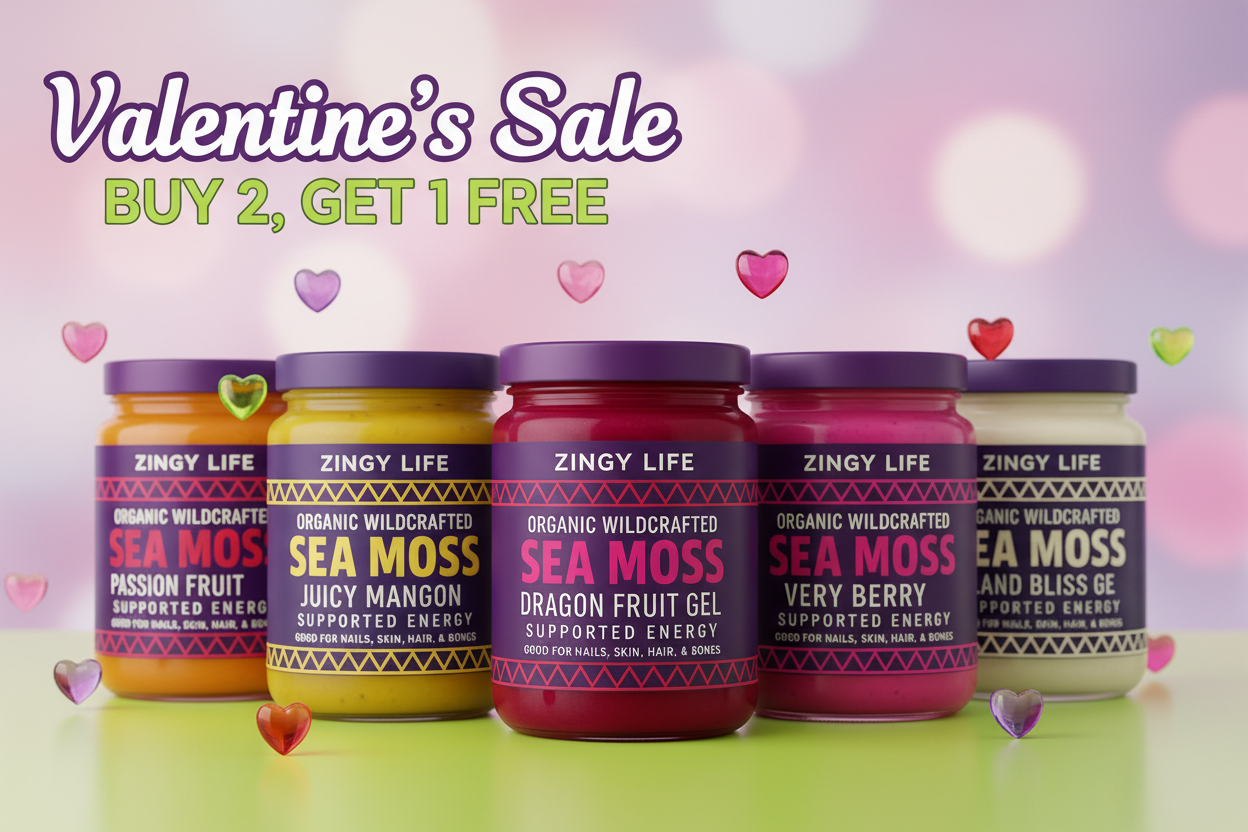 Valentine's Sale with Sea Moss Gel Jars