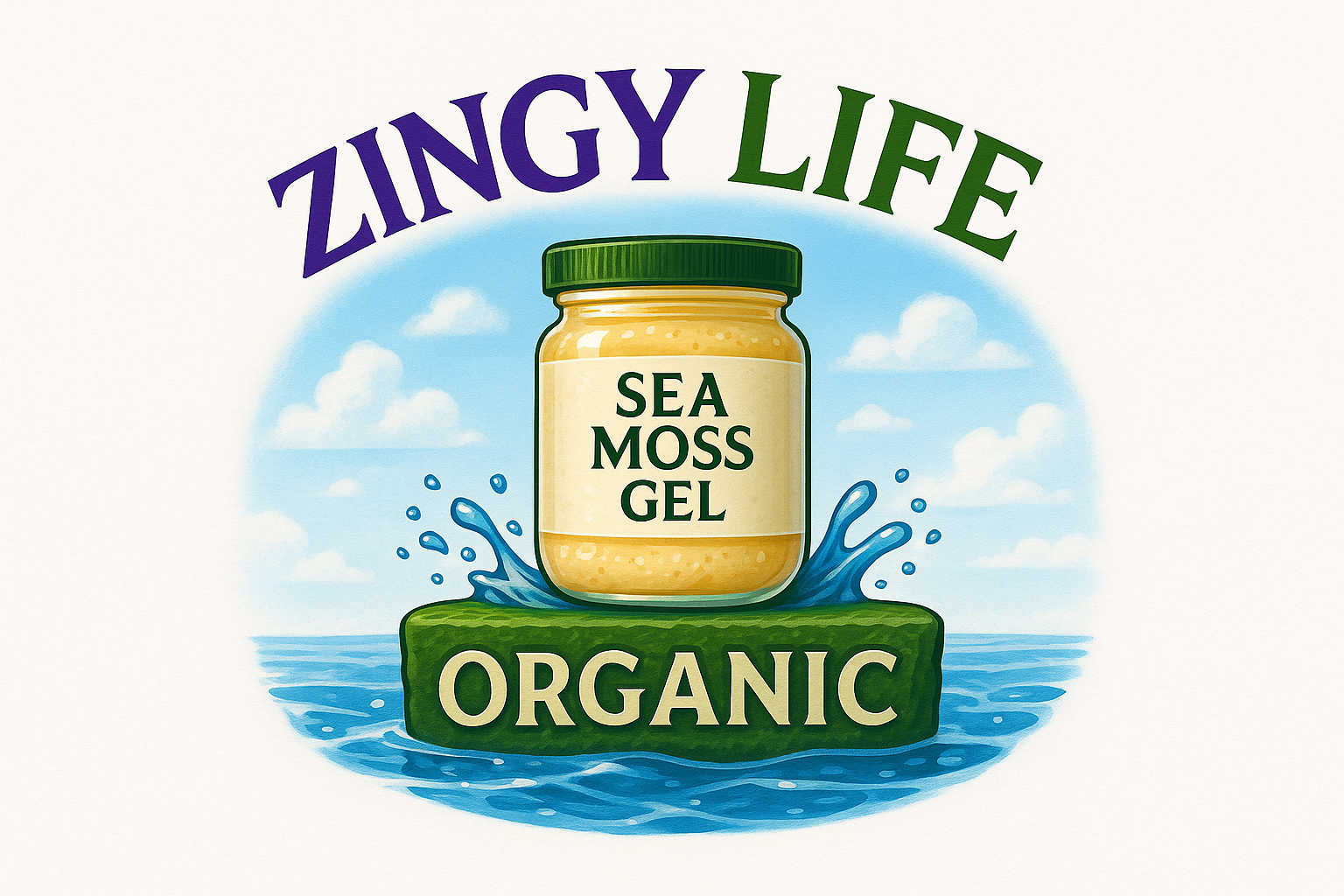 Zingy Life Sea Moss Gel Logo