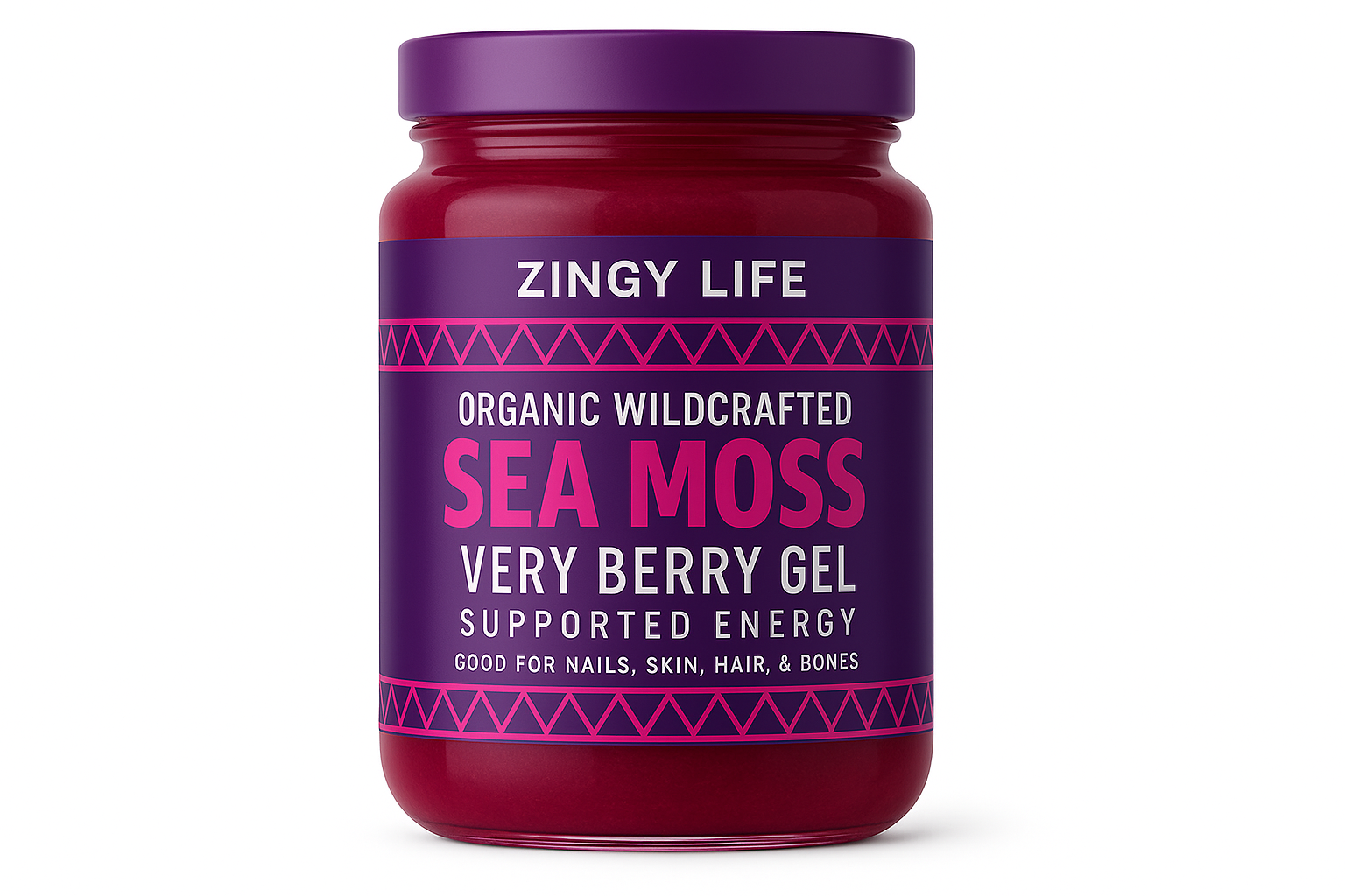 Zingy Life Sea Moss Verry Berry Jar