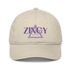 Organic dad hat in natural cotton color - 100% organic cotton baseball cap with adjustable closure